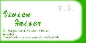 vivien haiser business card